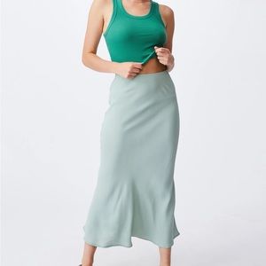 Cotton on midi slip skirt